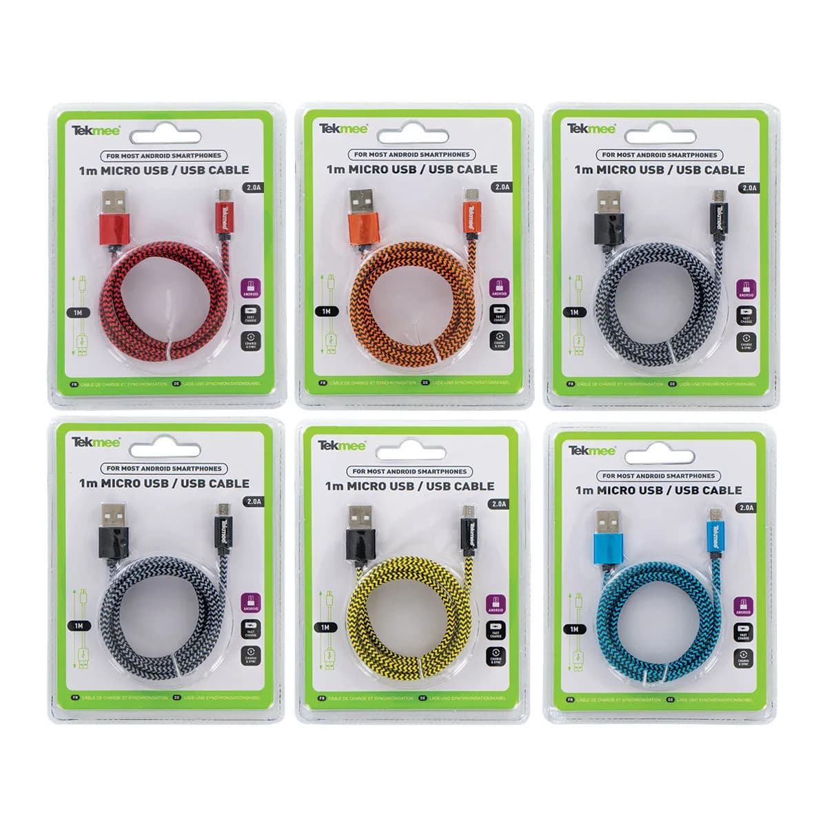 USB-kabel (Micro & C) 1m
